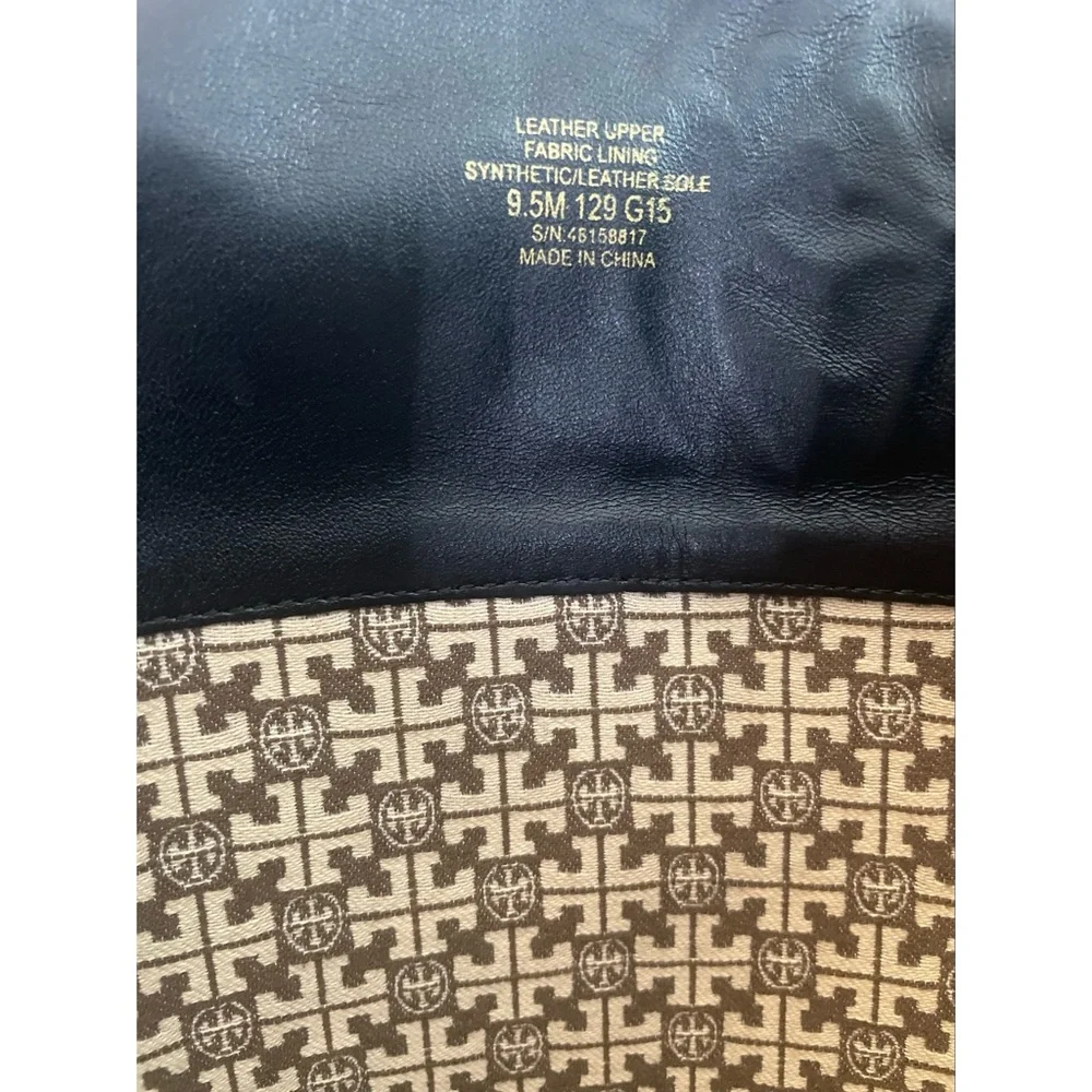 Tory Burch Marlene  Black Leather Riding Boots Women's SZ 9.5 M Knee-High Boots - Picture 12 of 15